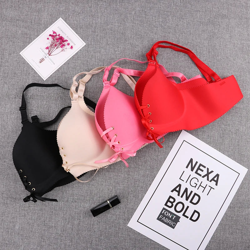 Seamless Wireless Bra - Comfortable Push Up Bralette Dames & Queens Dreams-Lingerie