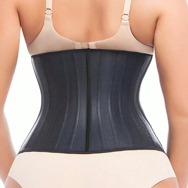 25 bones Corset Waist Trainer Latex Body Shapewear Women Tummy Shaper Belly Sheath Sllimming Belt Modeling Strap Weight Loss Dames & Queens Dreams-Lingerie