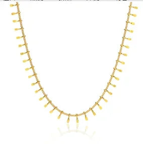 Stainless Steel Vintage Textured Delicate Necklace Dames & Queens Dreams-Lingerie