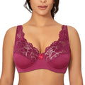 Bras For Womens Lingerie Top Female Lace Bra Underwire Plus Size Brassiere Perspective Sexy Underwear B C D DD E F Cup Dames & Queens Dreams-Lingerie
