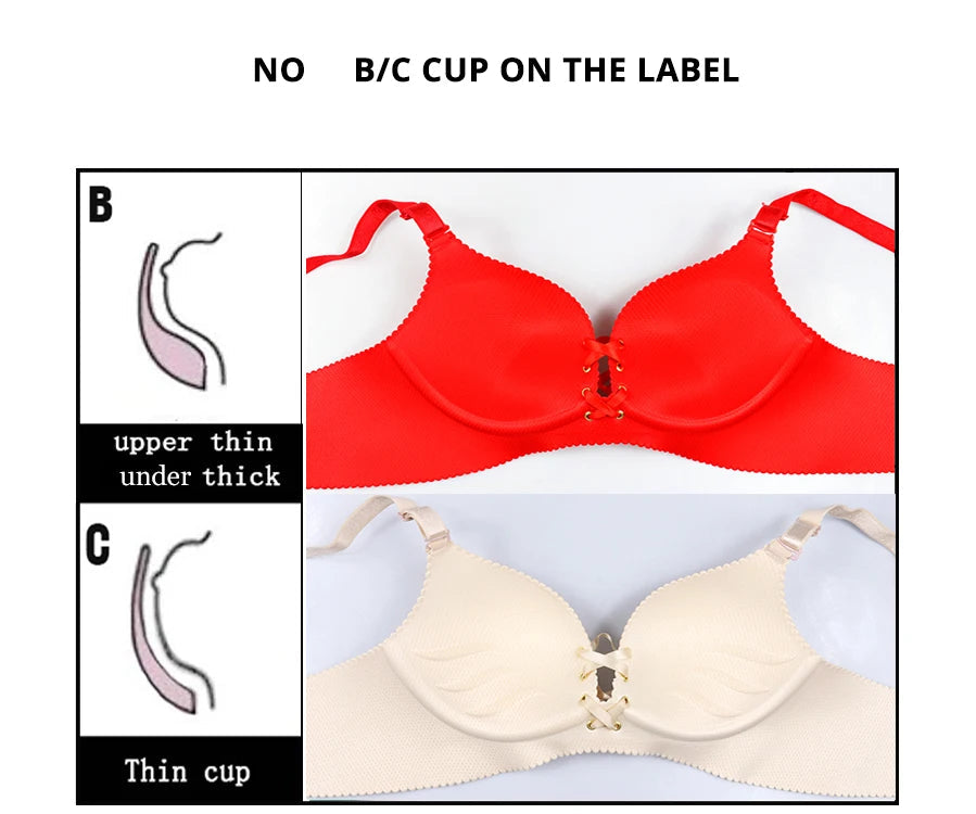 Seamless Wireless Bra - Comfortable Push Up Bralette Dames & Queens Dreams-Lingerie