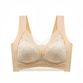 1pcs Women Lace Plus Size Bra Basic Anti Sagging Thin Vest With Padded Female Brassier Lady Ice Silk Seamless Comfort breath Bra Dames & Queens Dreams-Lingerie