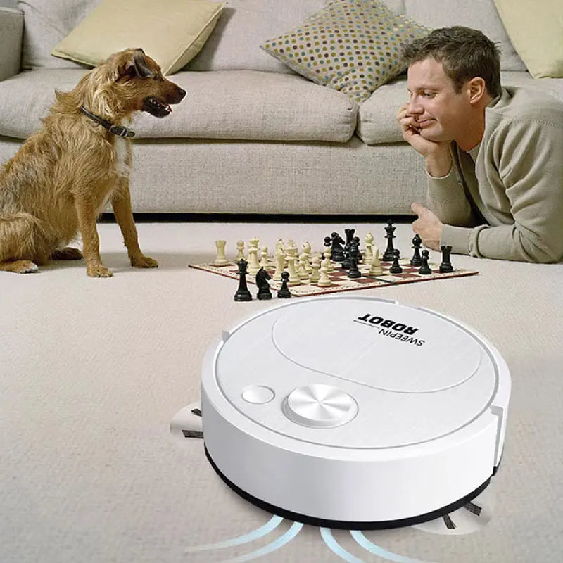 NEW USB Sweeping Robot Vacuum Cleaner Mopping 3 In 1 Smart Wireless 1500Pa Dragging Cleaning Sweep Floor for Home Office Dames & Queens Dreams-Lingerie