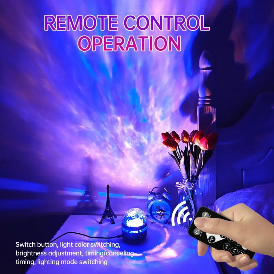 LED NightLights Galaxy Projector Remote Control 5V USB Rechargeable Starry Sky Lamp DMX Sound Active 7 Modes for Kids Room Decor Dames & Queens Dreams-Lingerie
