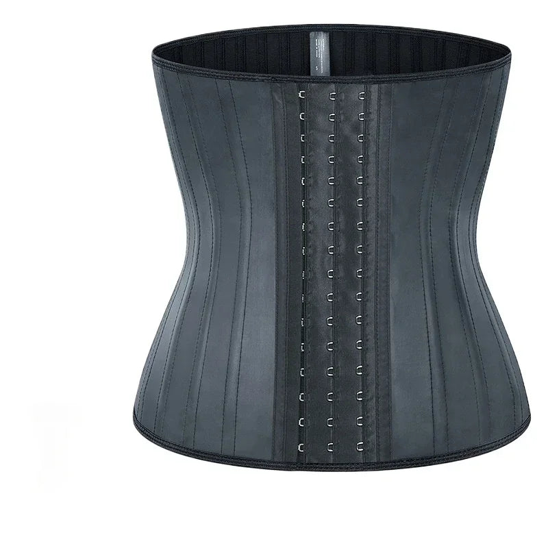 25 bones Corset Waist Trainer Latex Body Shapewear Women Tummy Shaper Belly Sheath Sllimming Belt Modeling Strap Weight Loss Dames & Queens Dreams-Lingerie