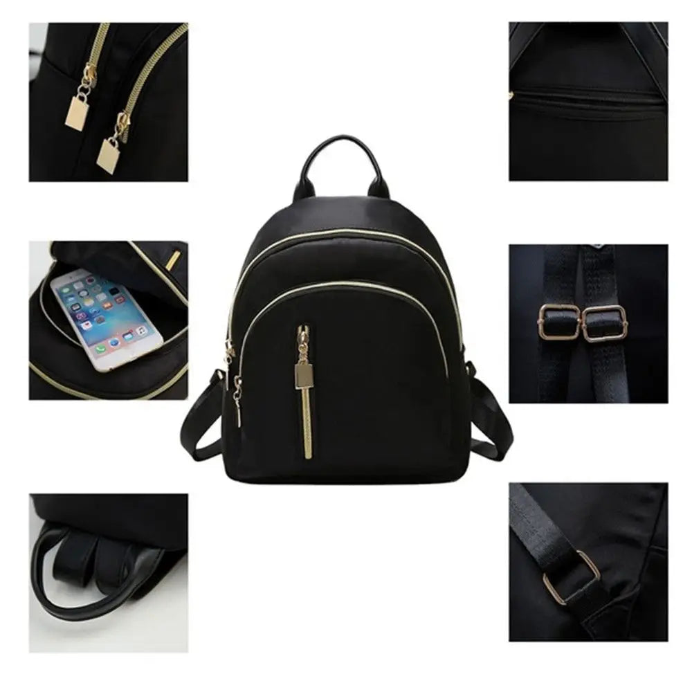 Women's Multi-Function Fashion Girl Oxford Daypack Travel Cute Mini Backpack Men Shoulder Bag Black Purse Hot Dames & Queens Dreams-Lingerie