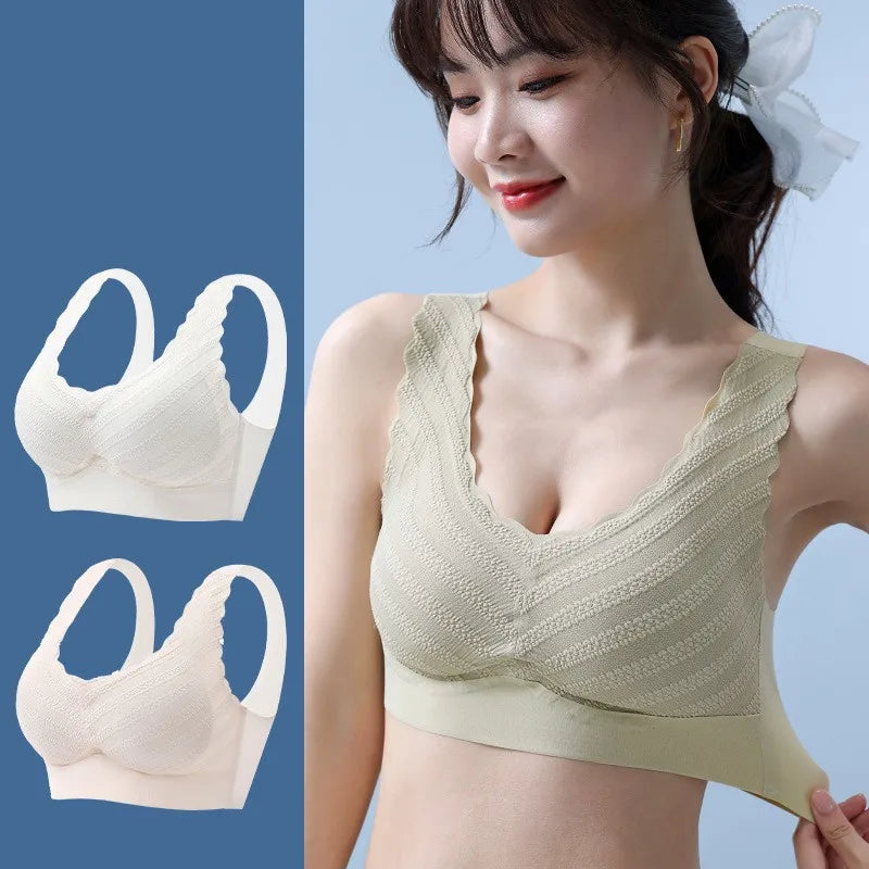 Seamless Wireless Sports Bra Women's Sexy Lingerie Soft Intimate Fitness Crop Top M-XXXL Female Push up Bras Non-Wire Brassiere Dames & Queens Dreams-Lingerie