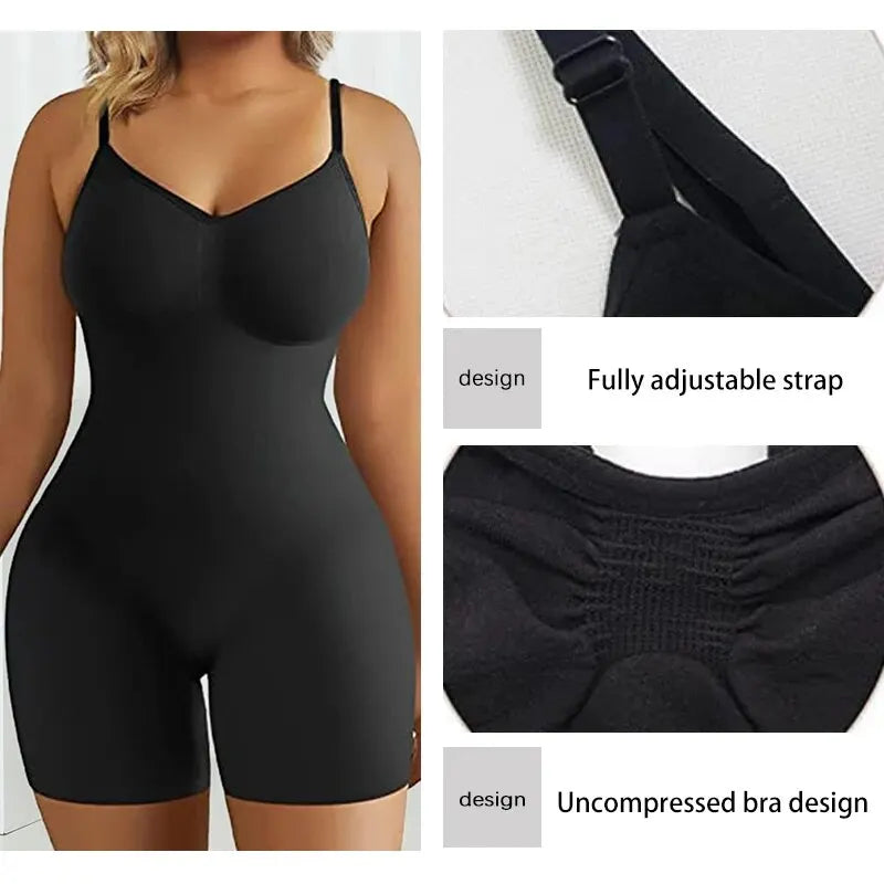 Seamless Tummy Control Bodysuit - High Waist Shapewear Dames & Queens Dreams-Lingerie