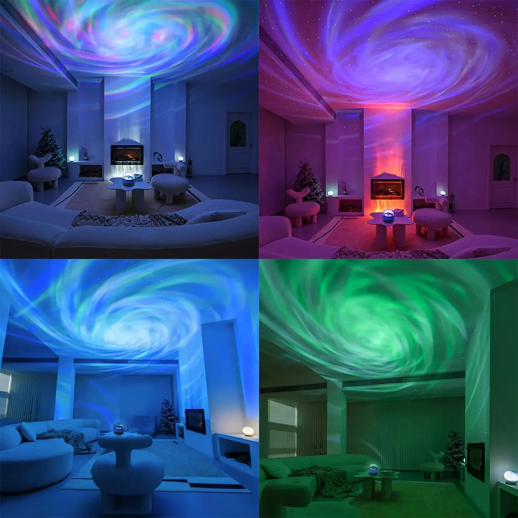 LED NightLights Galaxy Projector Remote Control 5V USB Rechargeable Starry Sky Lamp DMX Sound Active 7 Modes for Kids Room Decor Dames & Queens Dreams-Lingerie