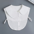 Fashion 2025 Front Tie White Fake Collar for Women Stand Detachable Collar Fake Girls Vintage Lace Ladies False Blouse Collar Dames & Queens Dreams-Lingerie