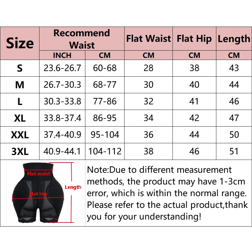 Hip Enhancer Shapewear Panties - Butt Lifter with Padding Dames & Queens Dreams-Lingerie
