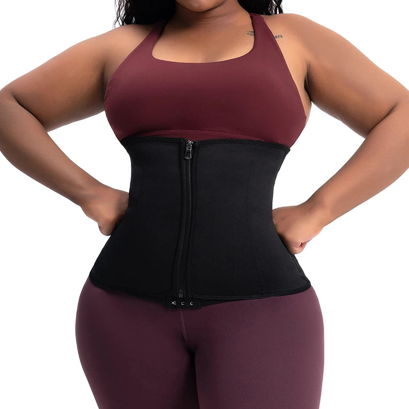 Women Waist Support Belt Sauna Sweat Waist Trainer Weight Loss Corset Slimming Belly Sheath Tummy Trimmer Cincher Sports Girdles Dames & Queens Dreams-Lingerie