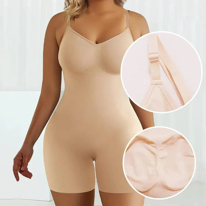 Seamless Tummy Control Bodysuit - High Waist Shapewear Dames & Queens Dreams-Lingerie