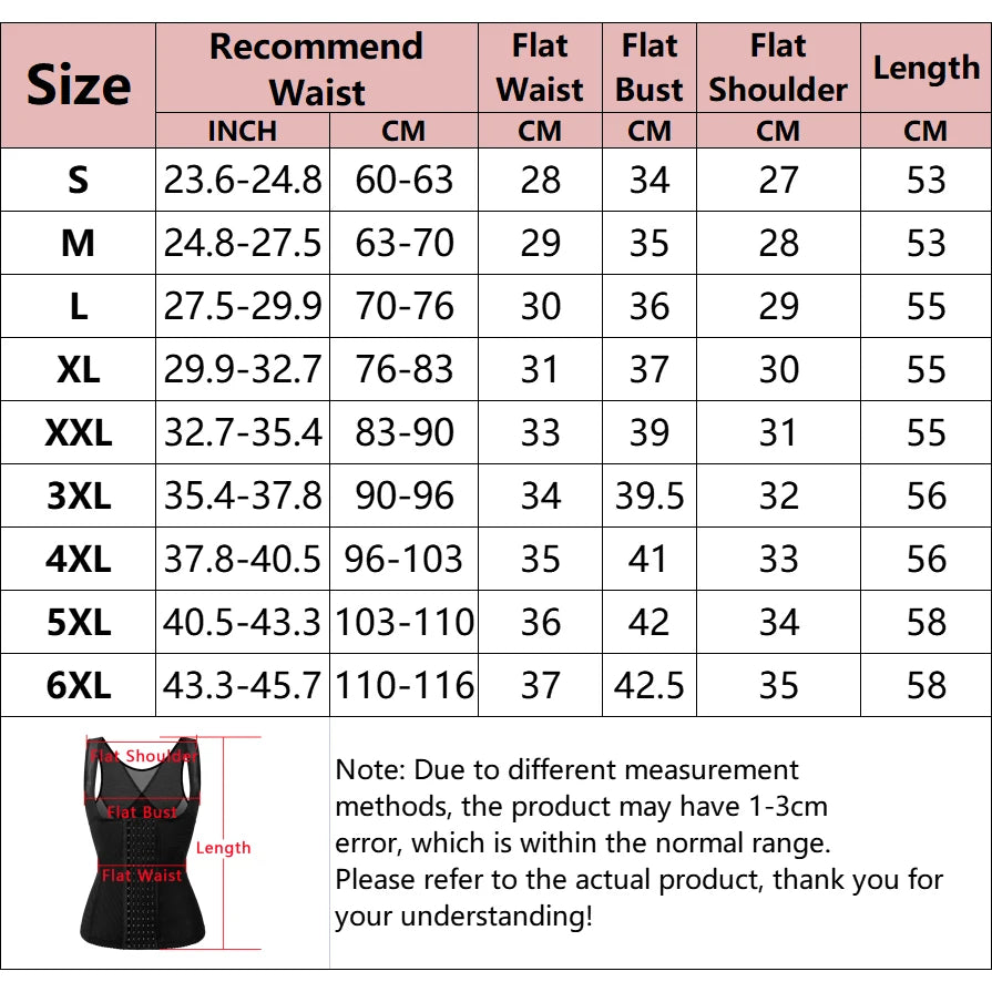 Compression Shapewear Vest - Waist Trainer Body Shaper Tank Top Dames & Queens Dreams-Lingerie
