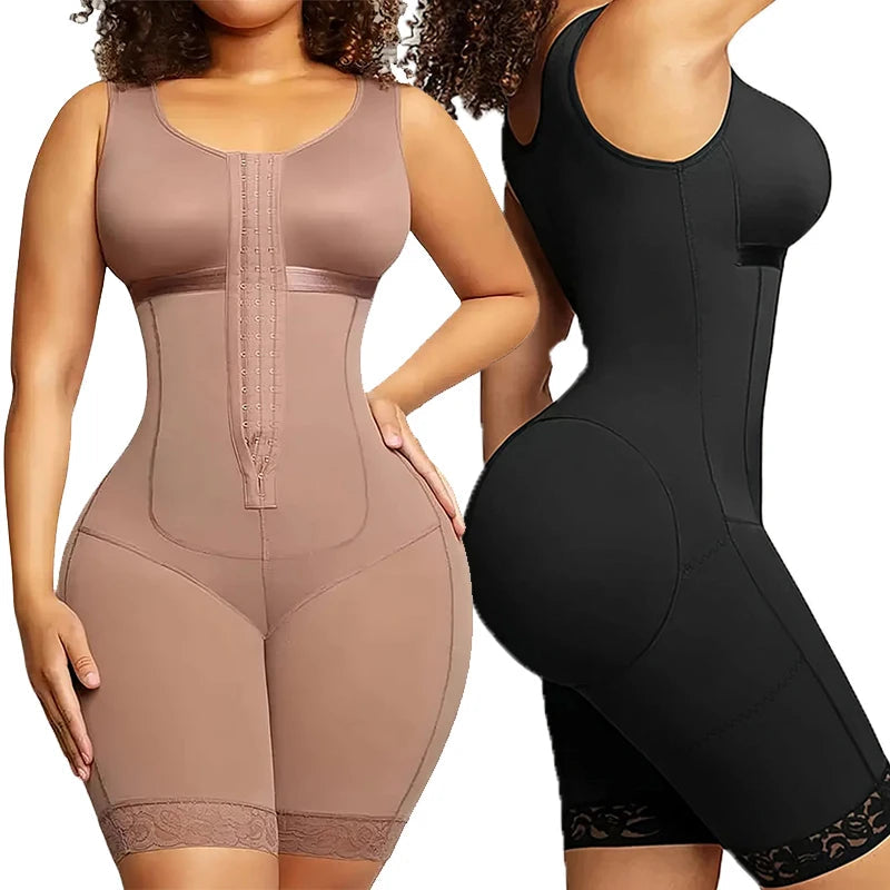 Women's Postpartum Shapewear Full Body Tummy Control Girdle  Postoperative Compression Faja for Belly Fat Waist Sculpting Dames & Queens Dreams-Lingerie