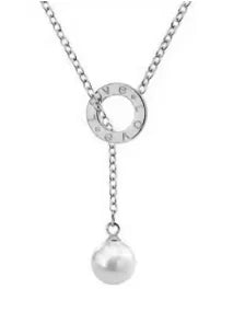 Stainless Steel Vintage Textured Delicate Necklace Dames & Queens Dreams-Lingerie