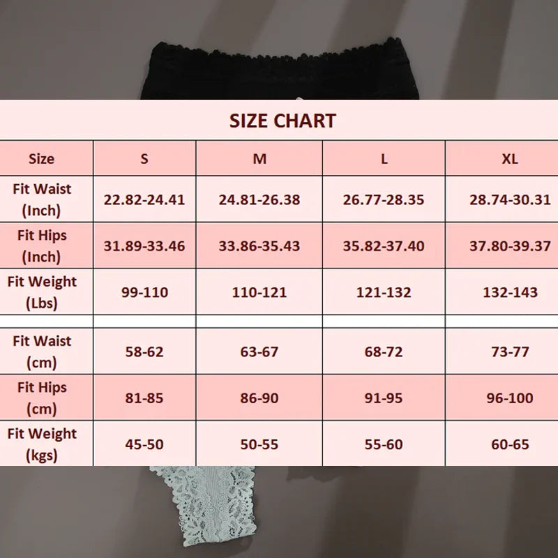 3Pcs/set Women Cotton Lace Panties Floral Intimate Underwear Trendy Patchwork Lace Briefs Female Soft Underpants Lingerie S-XL Dames & Queens Dreams-Lingerie