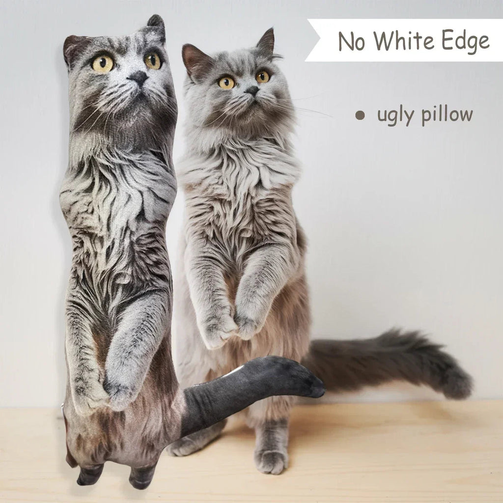 IHX Ugly Cat Dog Zany Pillow,Custom Pet 3D Pillow,Personalized Pet Pillow From Photo,Pet Loss Memorial Gift,Stuffed Toys Dolls Dames & Queens Dreams-Lingerie