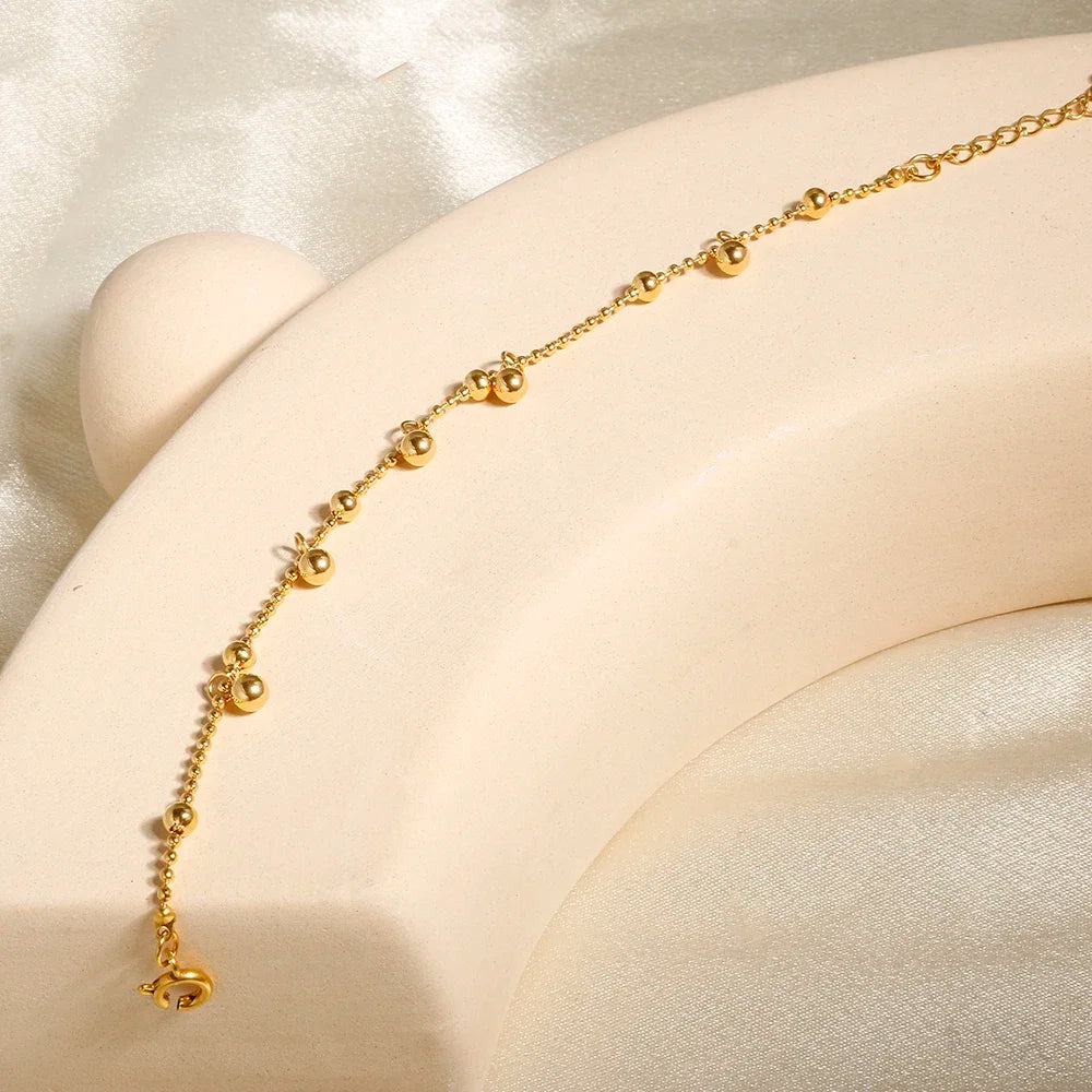 Bohemian Style Personalized Anklet - Waterproof Stainless Steel Dames & Queens Dreams-Lingerie