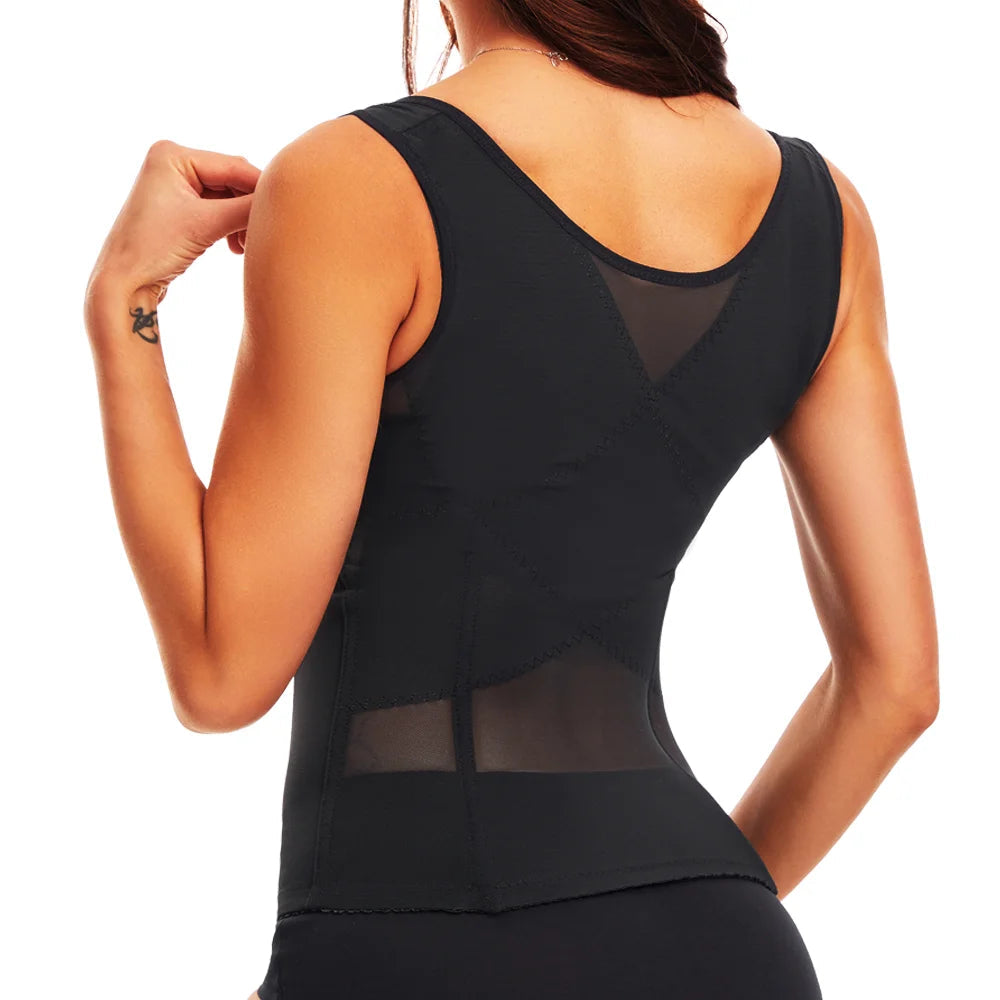 Compression Shapewear Vest - Waist Trainer Body Shaper Tank Top Dames & Queens Dreams-Lingerie