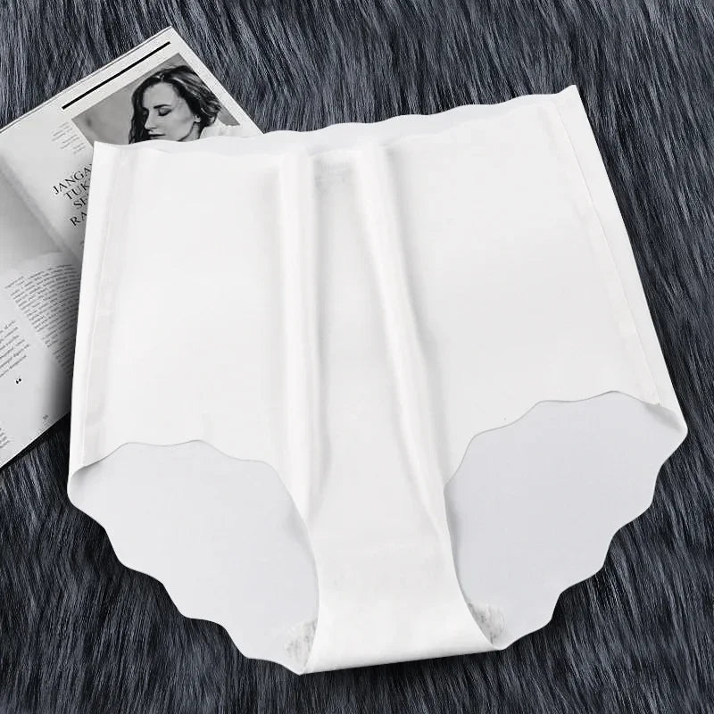 New High-waisted Abdomen Seamless Ice Silk Underwear Women's Cotton Crotch Breathable Hip-lifting Underwear Women Dames & Queens Dreams-Lingerie