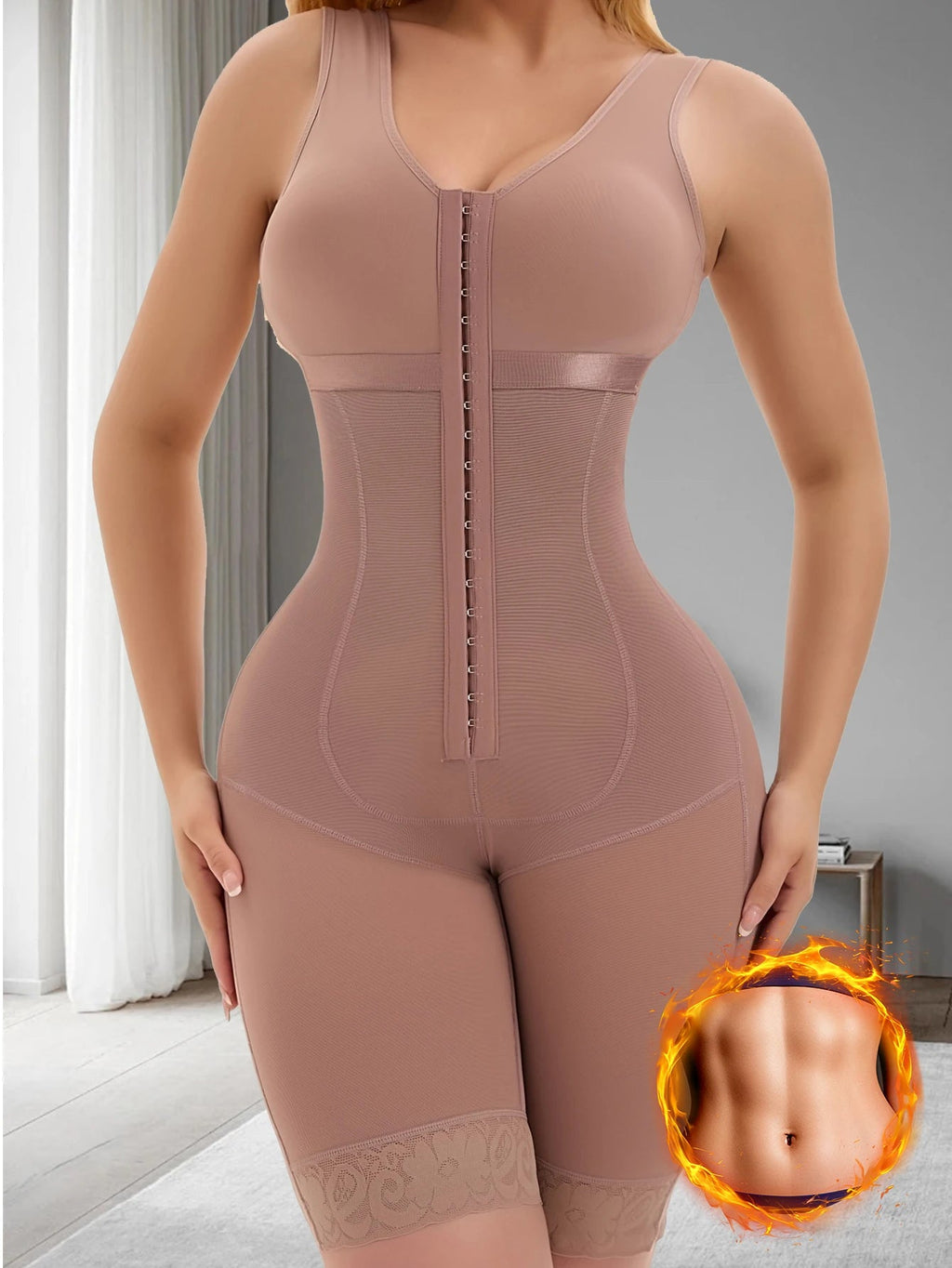 Women's Postpartum Shapewear Full Body Tummy Control Girdle  Postoperative Compression Faja for Belly Fat Waist Sculpting Dames & Queens Dreams-Lingerie