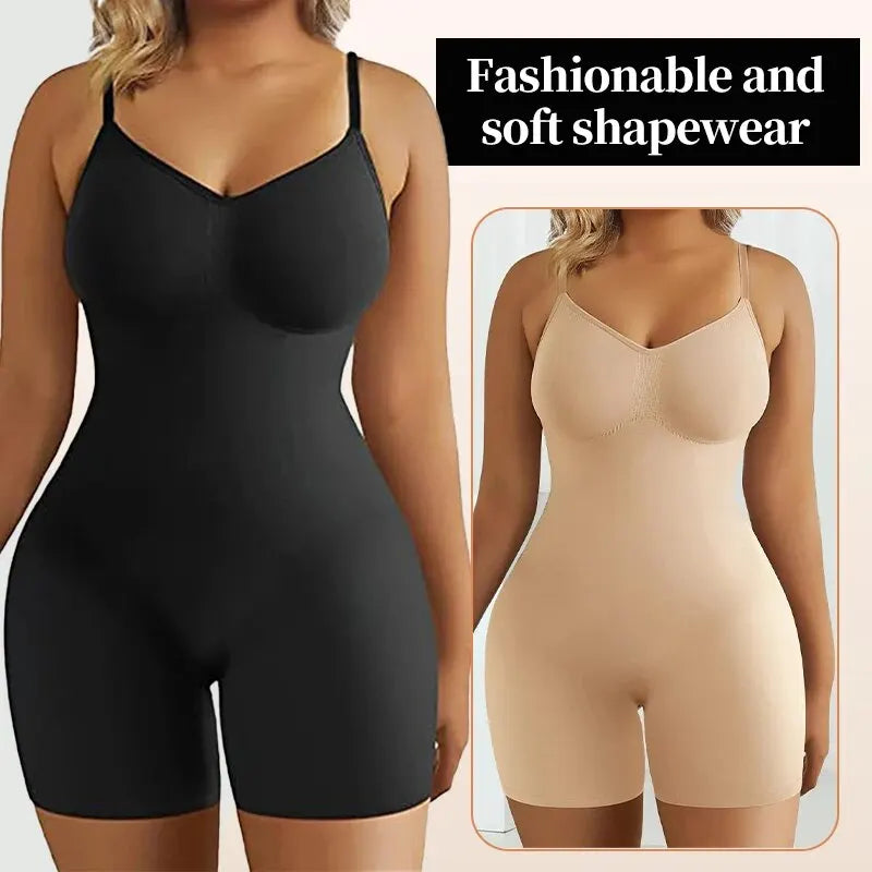 Seamless Tummy Control Bodysuit - High Waist Shapewear Dames & Queens Dreams-Lingerie