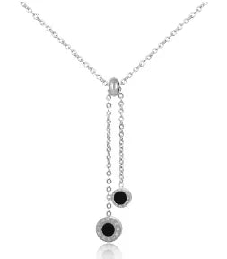 Vintage Textured Three-Layer Necklace - Stainless Steel Dames & Queens Dreams-Lingerie