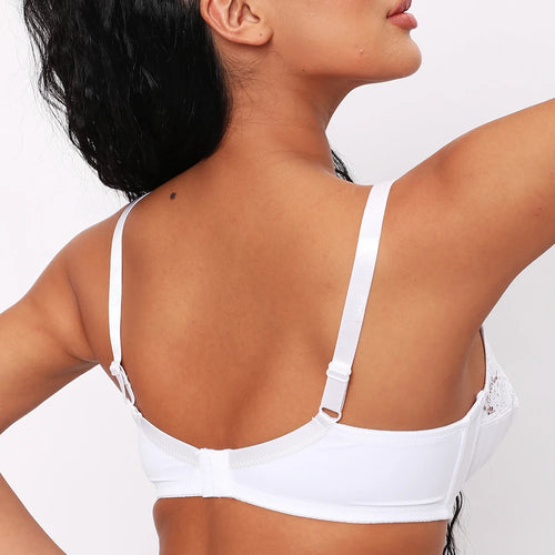 Bras For Womens Lingerie Top Female Lace Bra Underwire Plus Size Brassiere Perspective Sexy Underwear B C D DD E F Cup Dames & Queens Dreams-Lingerie