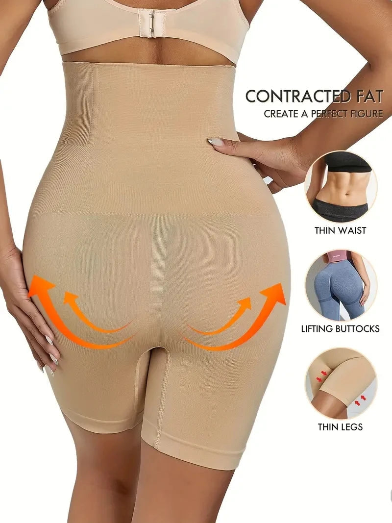 High Waist Shaping Boyshort Panties, Tummy Control Butt Lifting Slim Shorts, Women's Underwear & Shapewear Dames & Queens Dreams-Lingerie