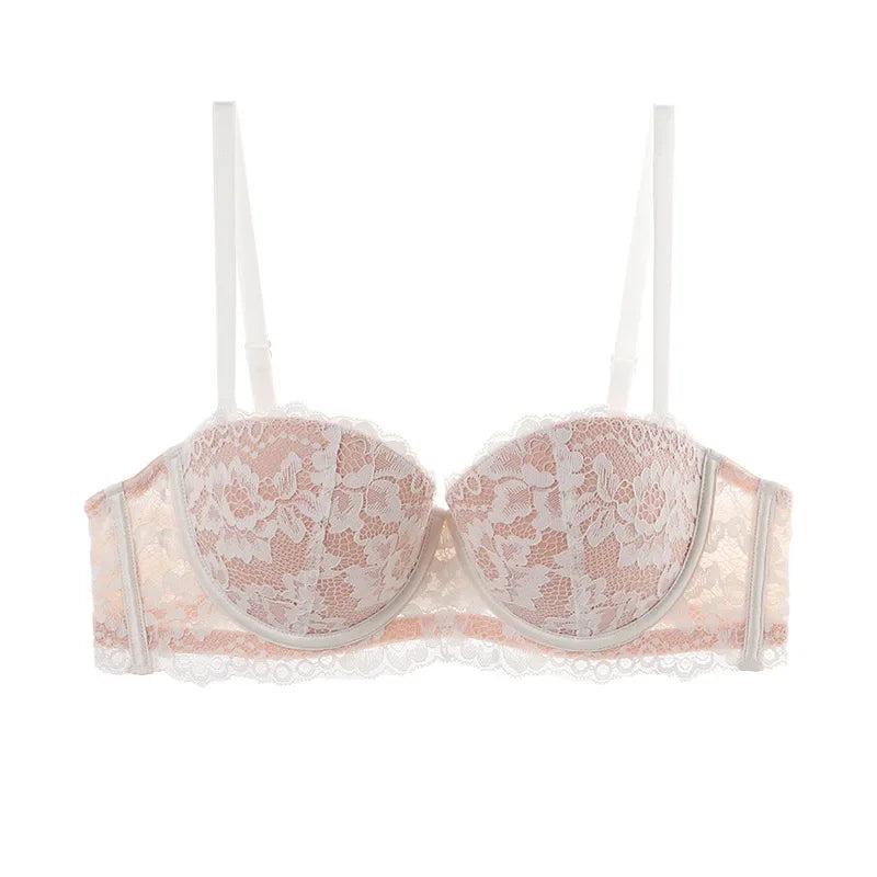 Floral Lace Half Cup Bra - Underwire Push Up Lingerie Dames & Queens Dreams-Lingerie