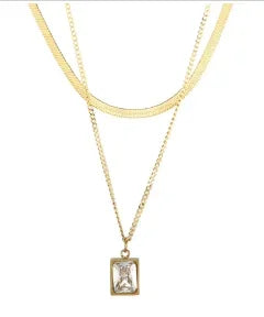 Stainless Steel Vintage Textured Delicate Necklace Dames & Queens Dreams-Lingerie