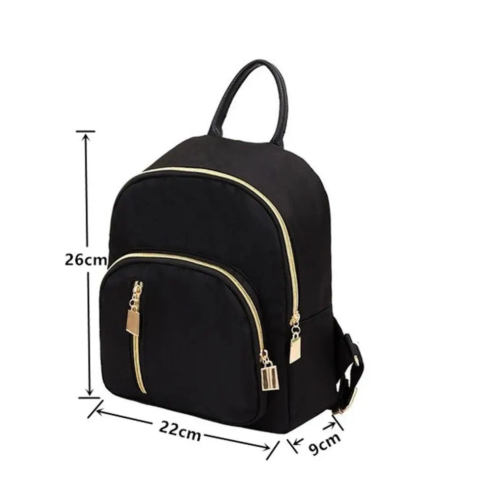 Women's Multi-Function Fashion Girl Oxford Daypack Travel Cute Mini Backpack Men Shoulder Bag Black Purse Hot Dames & Queens Dreams-Lingerie