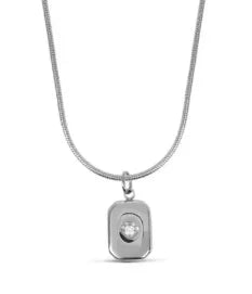Stainless Steel Vintage Textured Delicate Necklace Dames & Queens Dreams-Lingerie